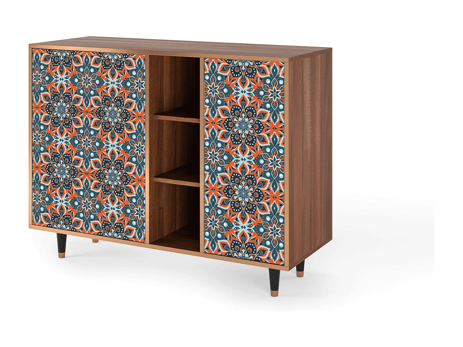 Dressoir - 125x98x48 cm - BS2 - Fire Beetle, Walnoot