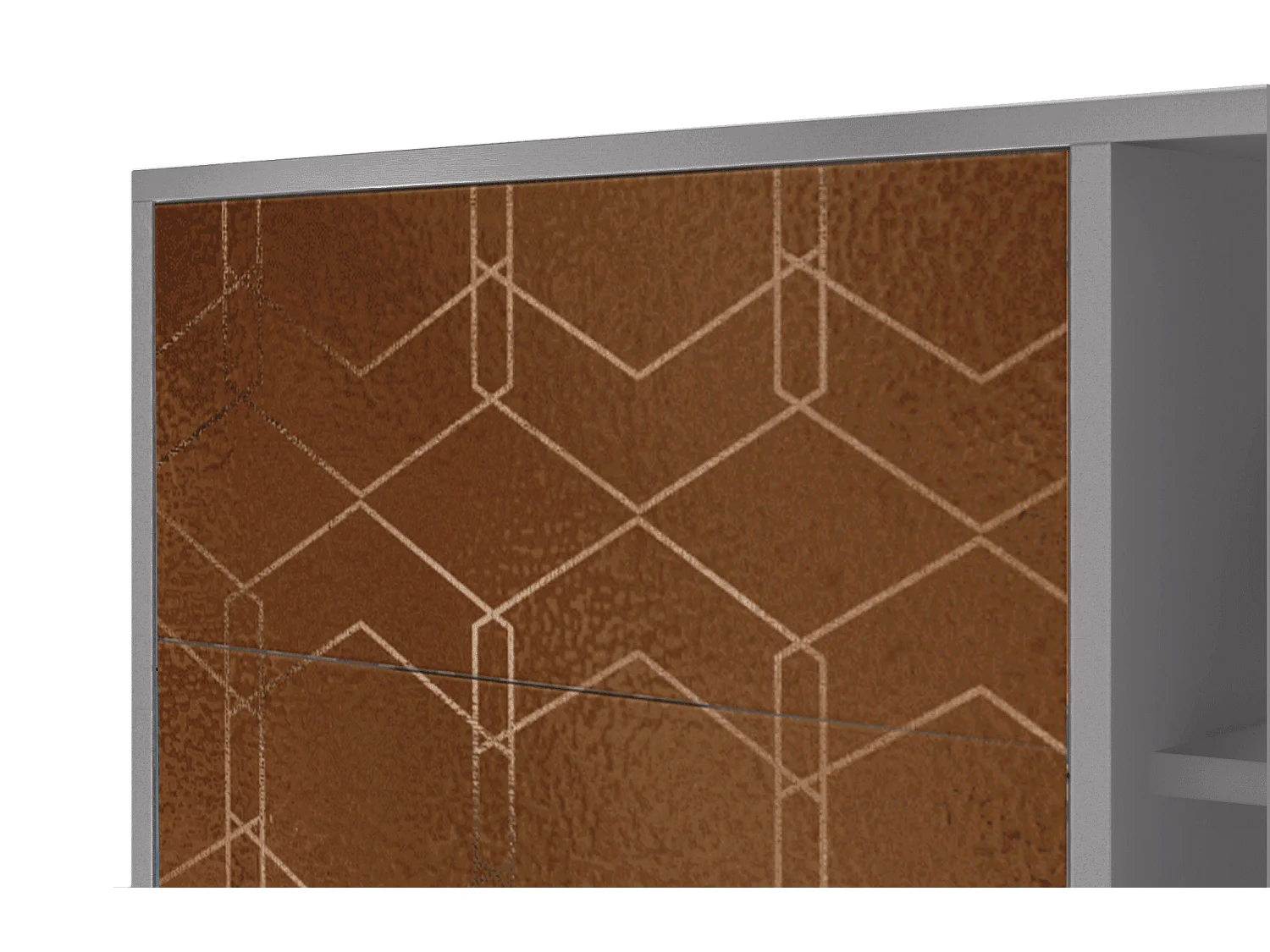 Credenza - 125x98x48 cm - BS2 - Chocolate Bar, Grigio