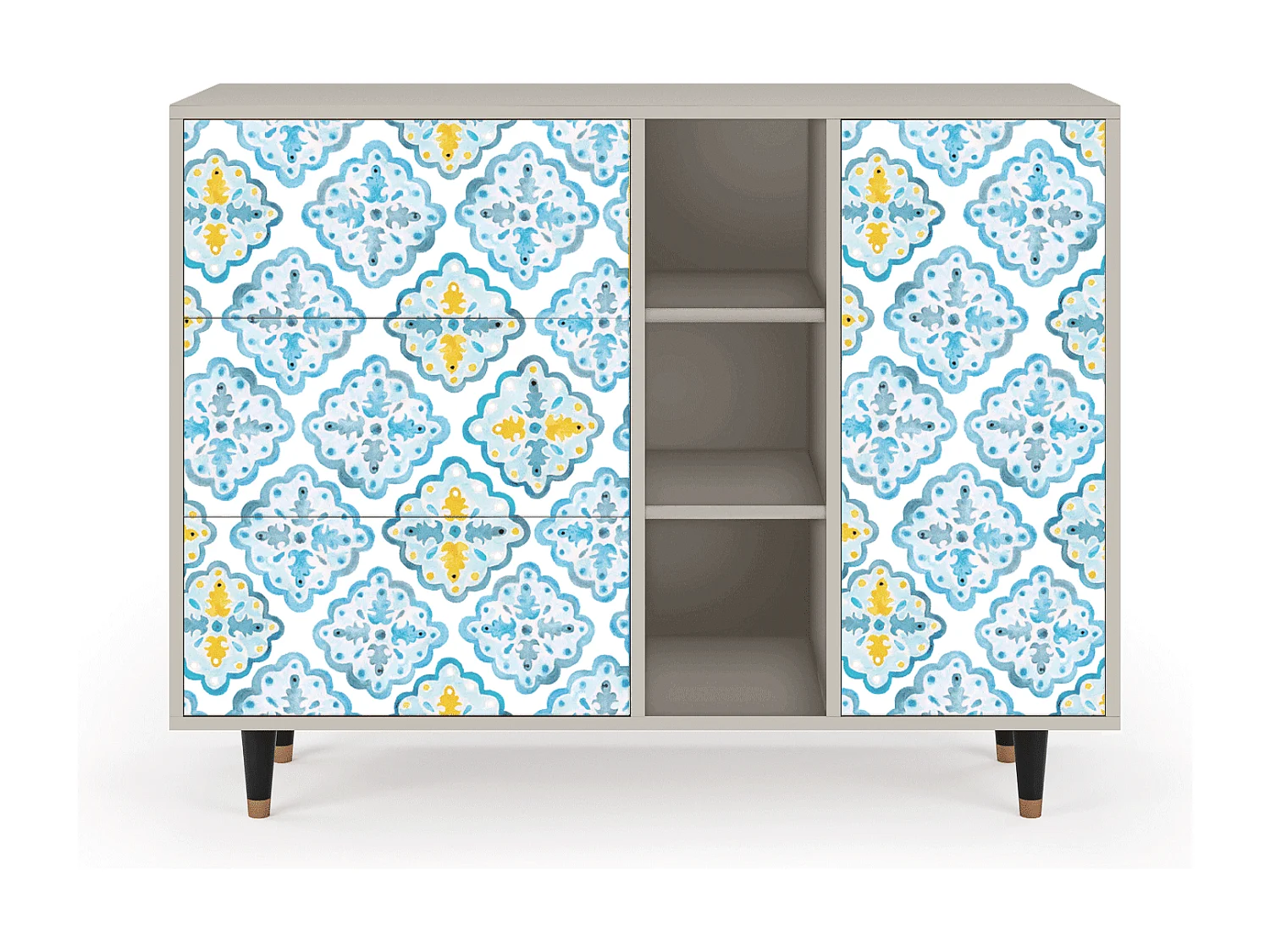 Buffet - 125x98x48 cm - BS2 - Portugese tiles, Sable