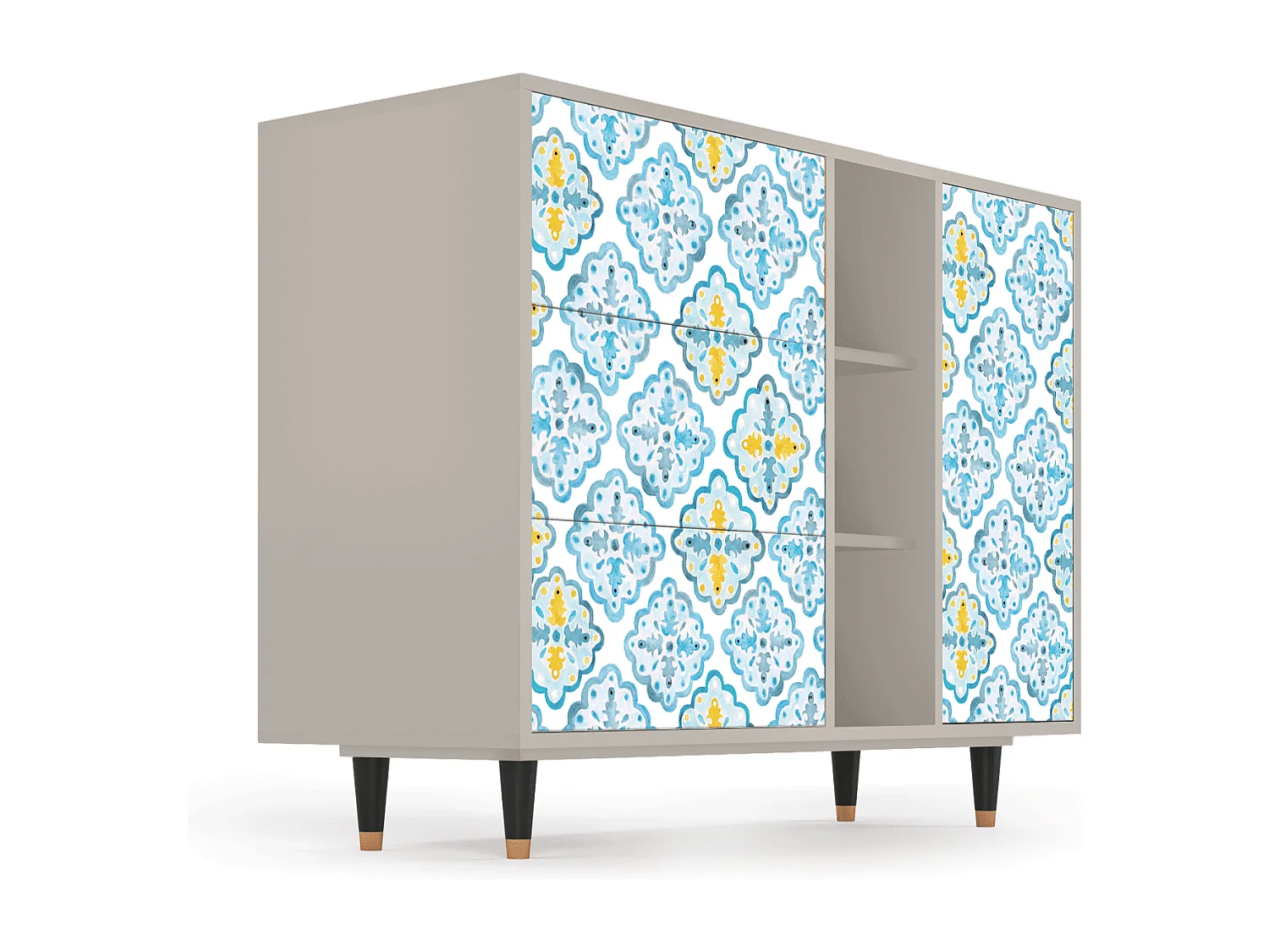 Buffet - 125x98x48 cm - BS2 - Portugese tiles, Sable