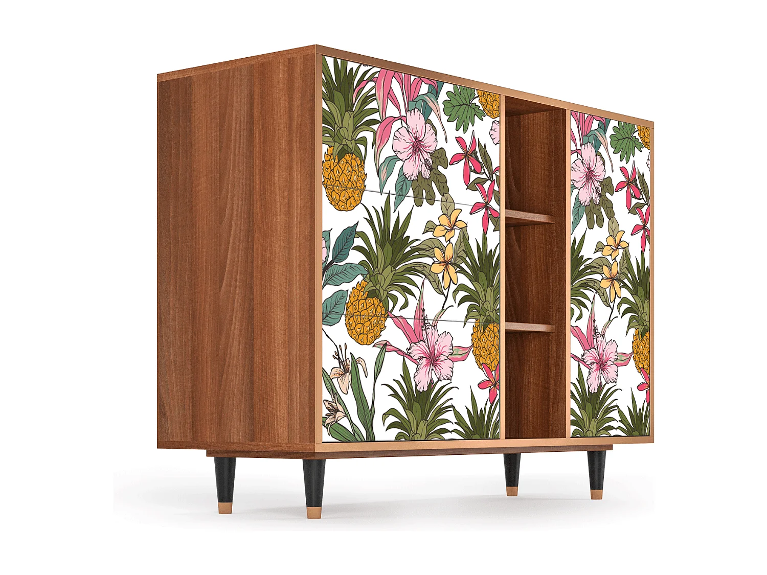 Buffet - 125x98x48 cm - BS2 - Estival Fruit, Noyer