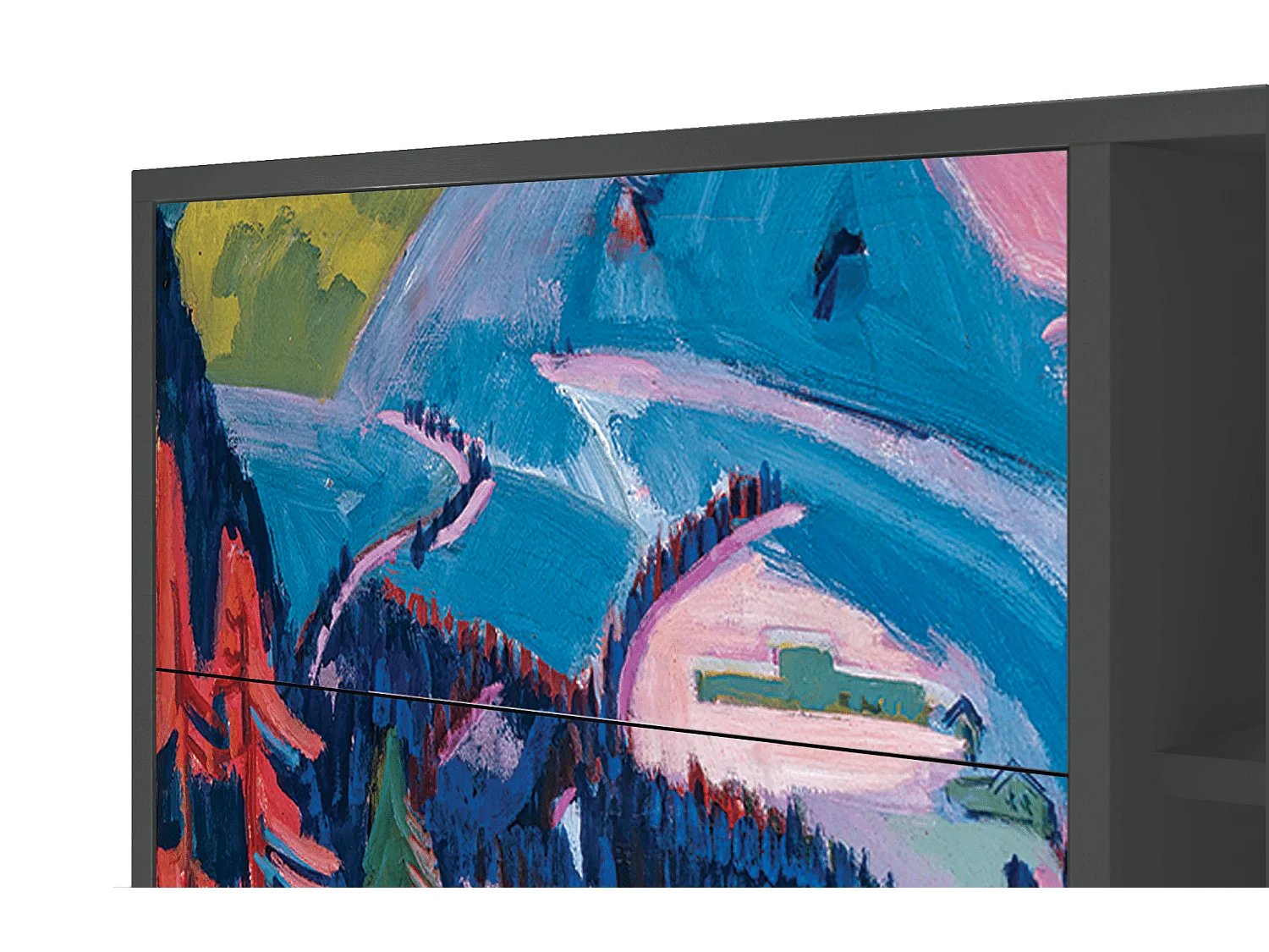 Buffet - 125x98x48 cm - BS2 - Davos Winter, Anthracite