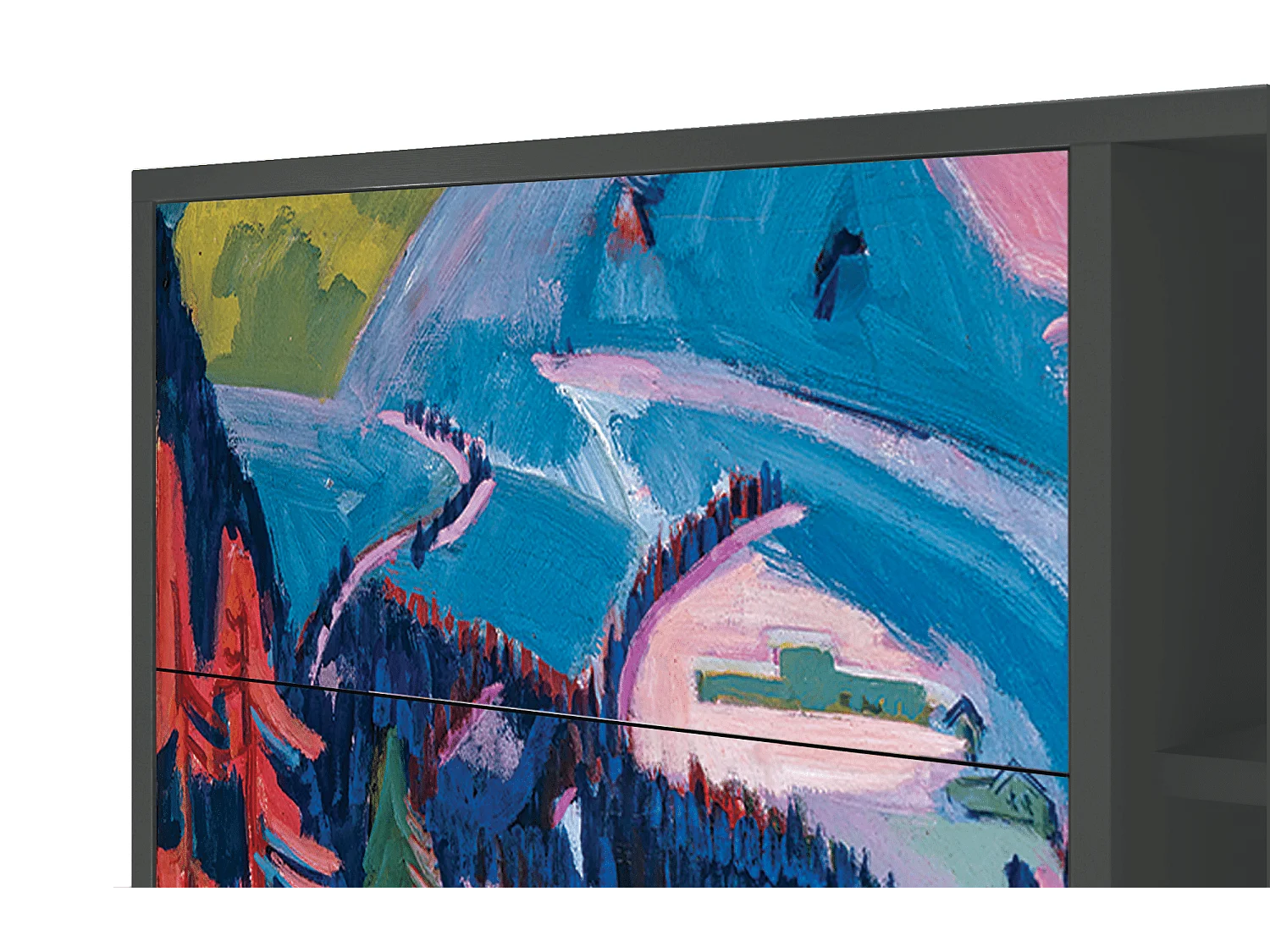 Buffet - 125x98x48 cm - BS2 - Davos Winter, Anthracite