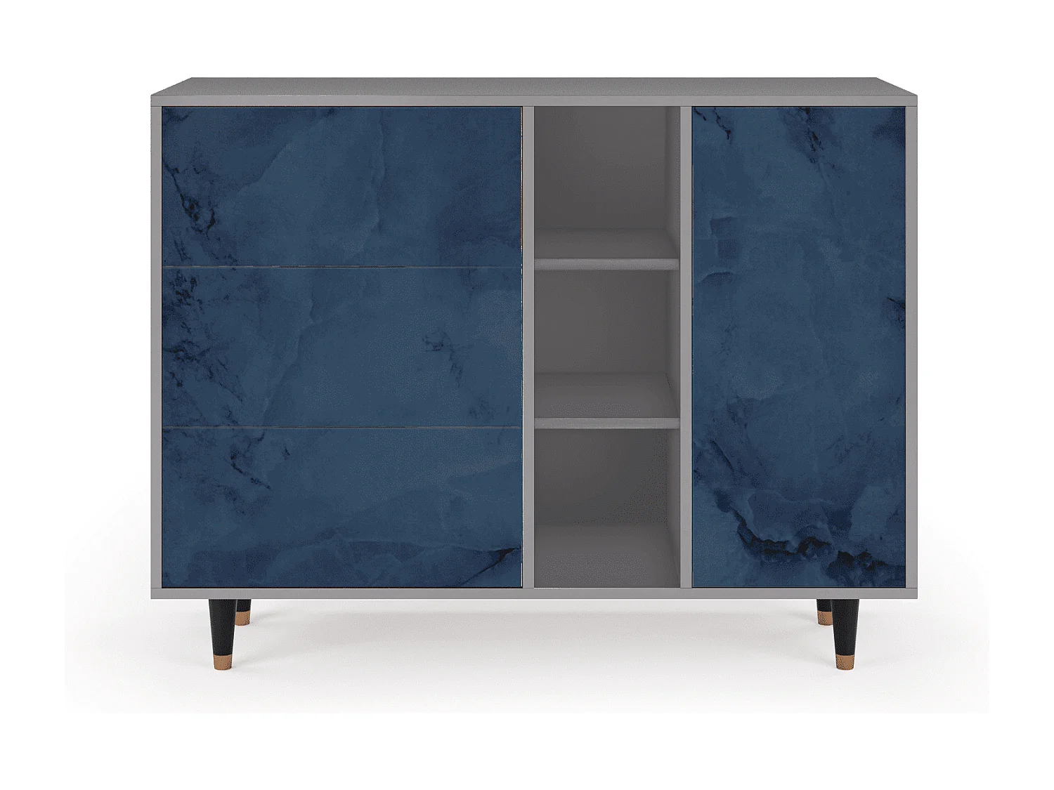 Buffet - 125x98x48 cm - BS2 - Endless Galaxi, Gris