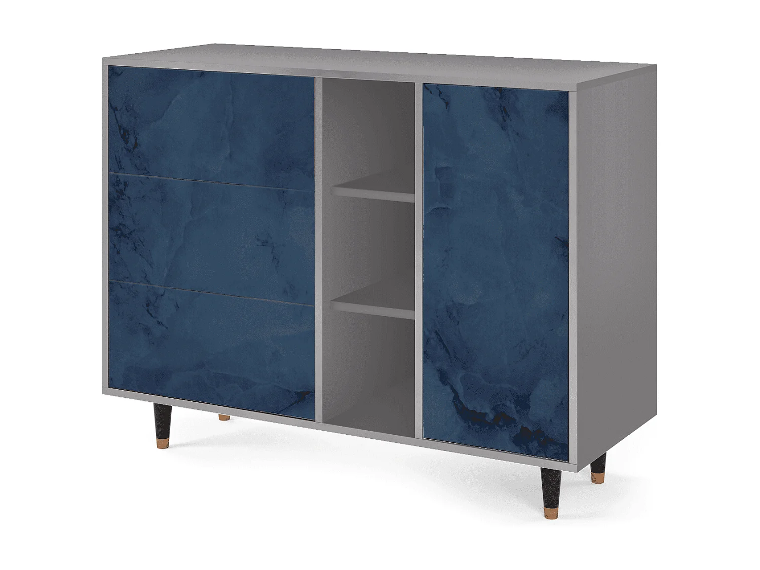 Buffet - 125x98x48 cm - BS2 - Endless Galaxi, Gris