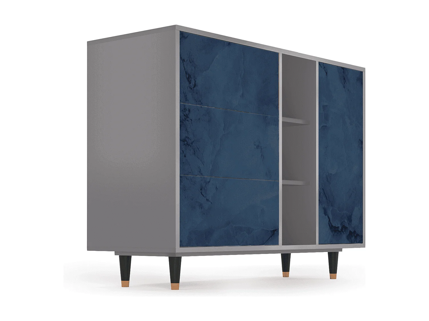 Buffet - 125x98x48 cm - BS2 - Endless Galaxi, Gris