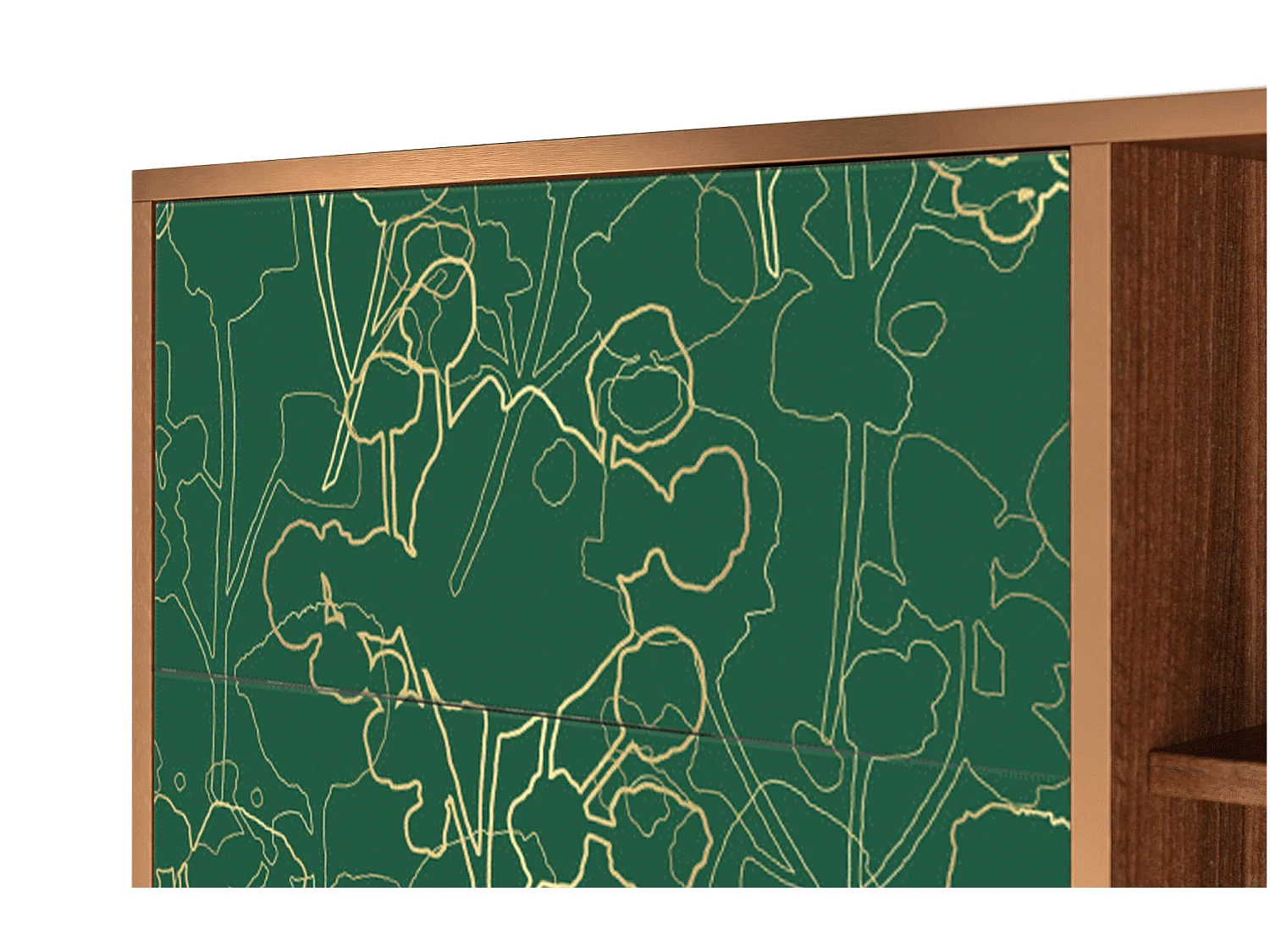 Buffet - 125x98x48 cm - BS2 - Emerald Forest, Noyer