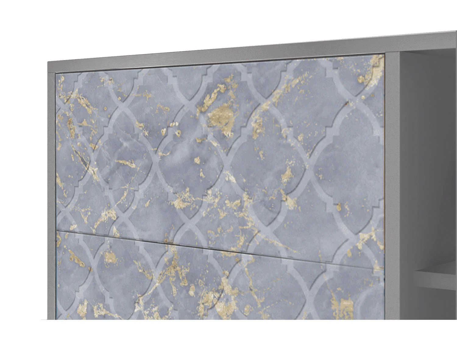 Dressoir - 125x98x48 cm - BS2 - Golden Smoke, Grijs