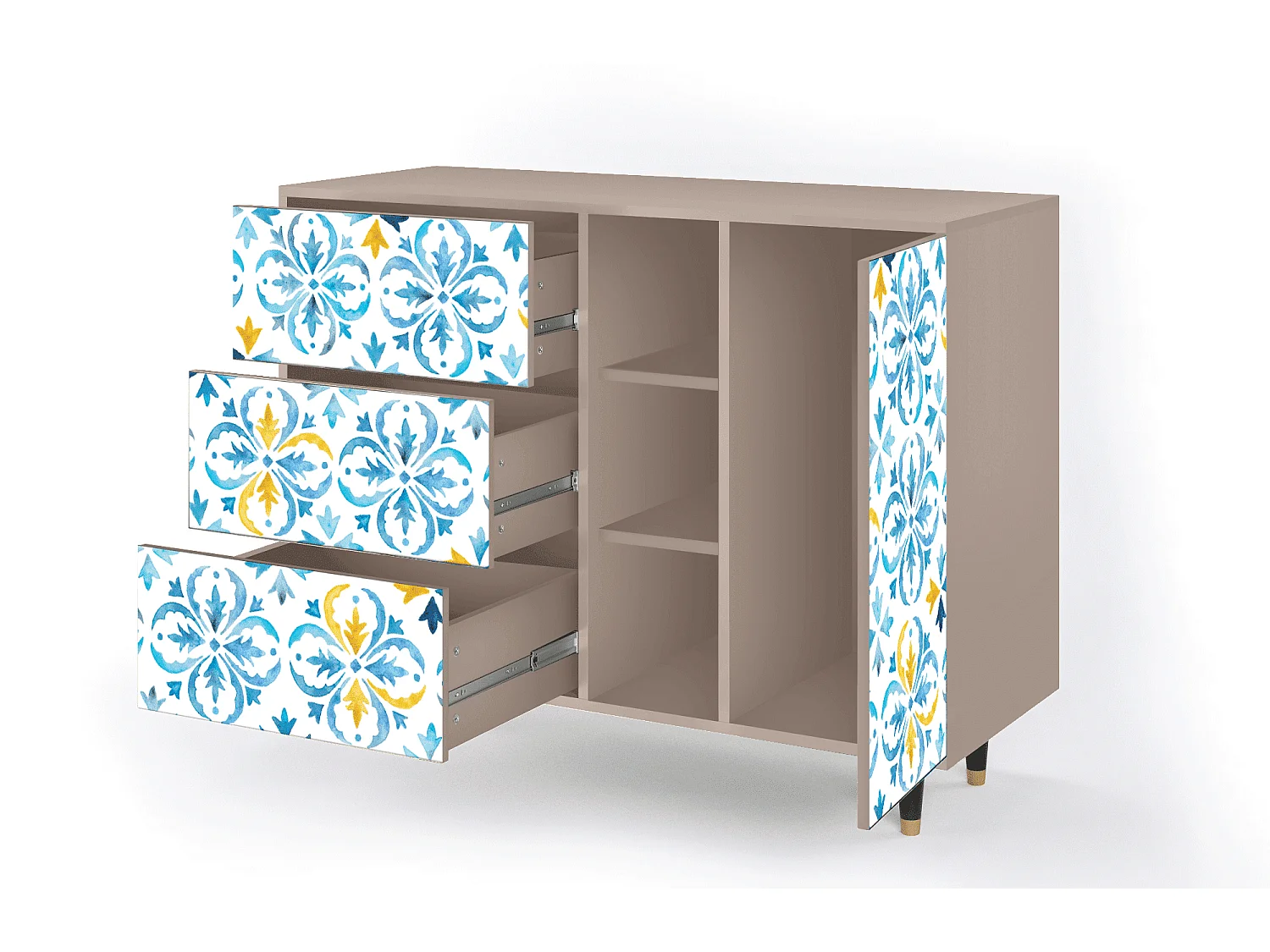 Buffet - 125x98x48 cm - BS2 - Lisbon Flover, Latte