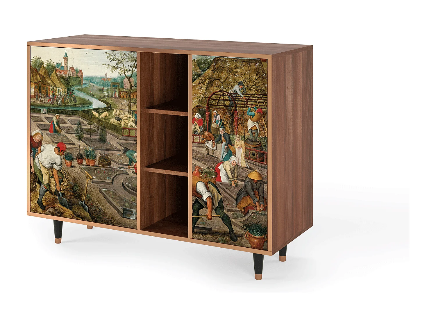 Buffet - 125x98x48 cm - BS2 - The Younger - Spring, Noyer