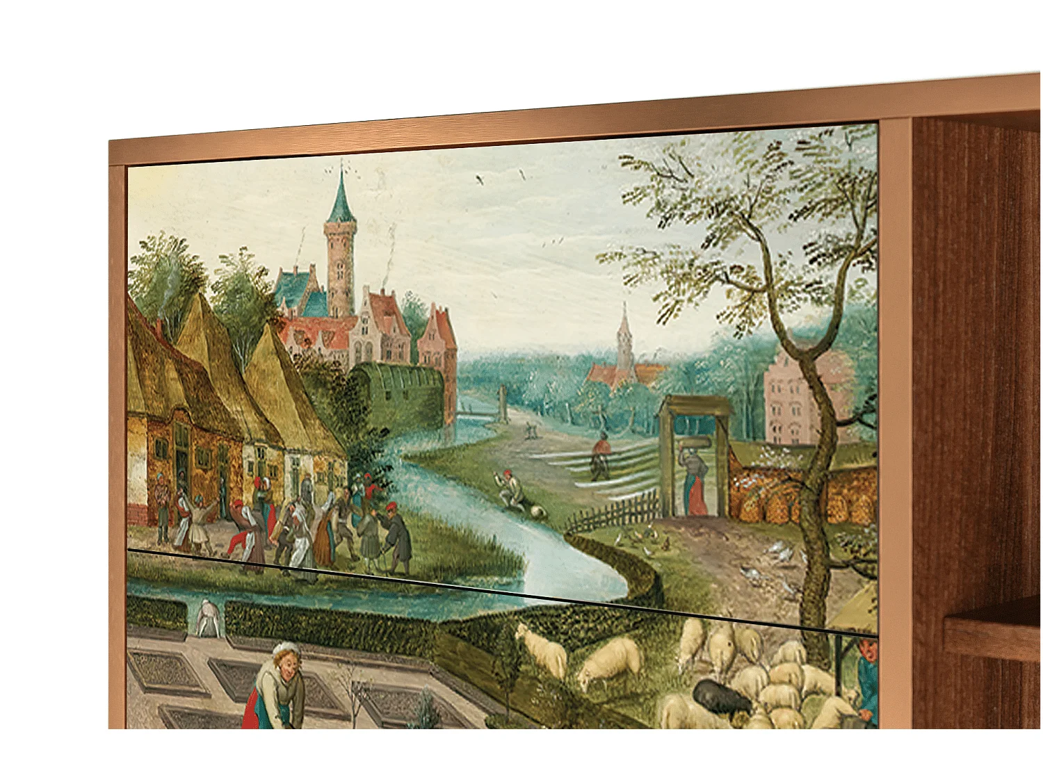 Buffet - 125x98x48 cm - BS2 - The Younger - Spring, Noyer