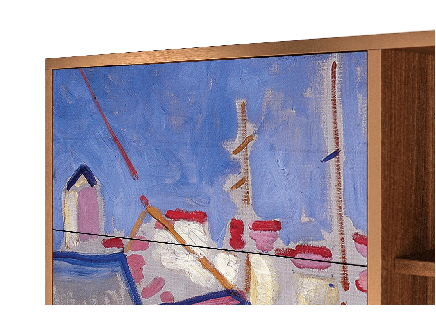 Aparador - 125x98x48 cm - BS2 - The Port of Collioure , Nogal