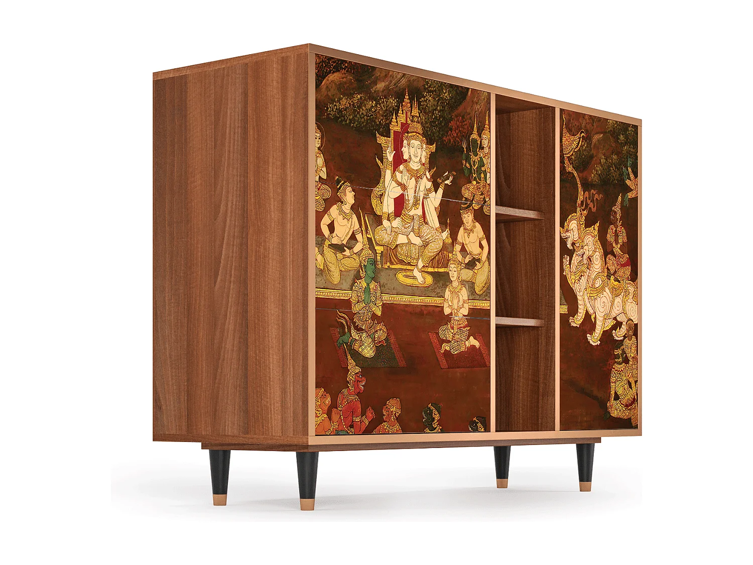 Buffet - 125x98x48 cm - BS2 - Malyavan, Noyer
