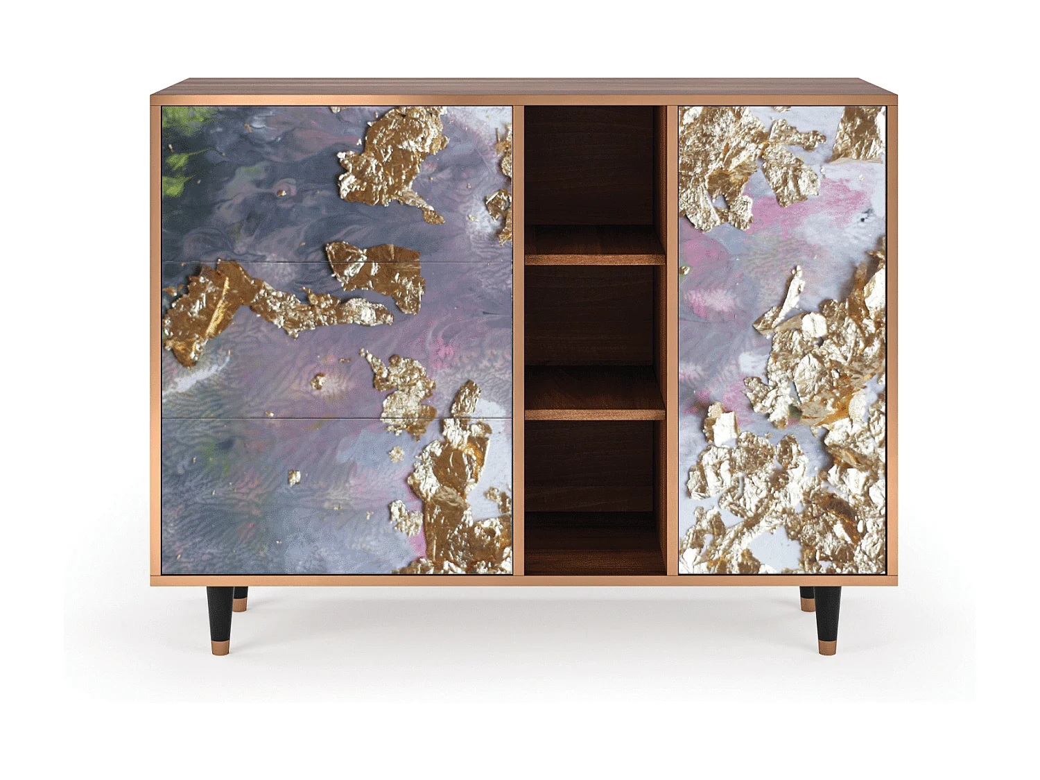 Buffet - 125x98x48 cm - BS2 - Planet Earth, Noyer