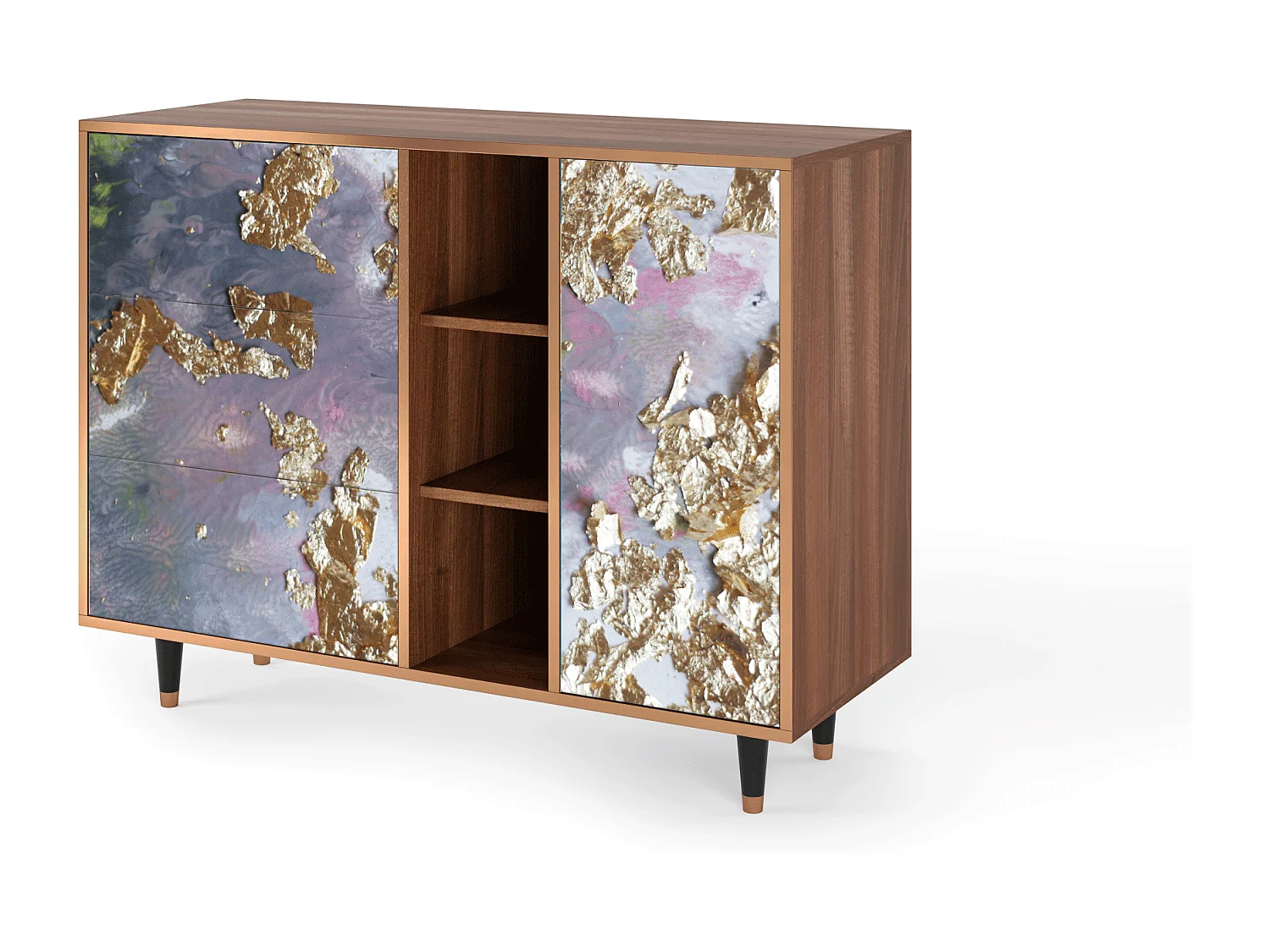 Buffet - 125x98x48 cm - BS2 - Planet Earth, Noyer