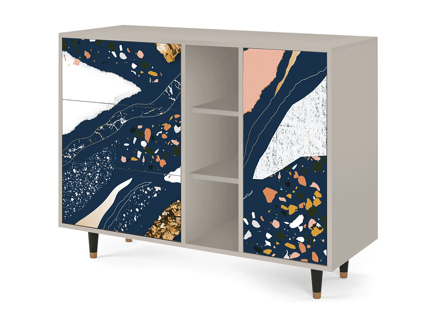 Aparador - 125x98x48 cm - BS2 - Nude Iceberg, Arena