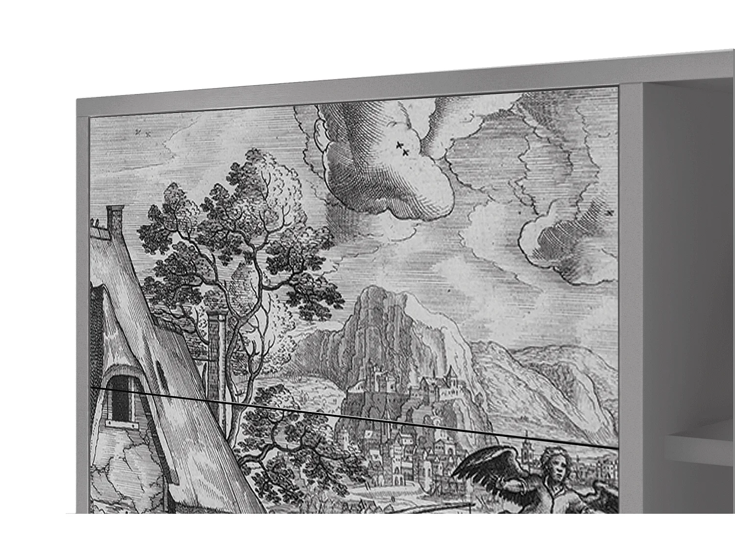 Buffet - 125x98x48 cm - BS2 - Departure, Gris