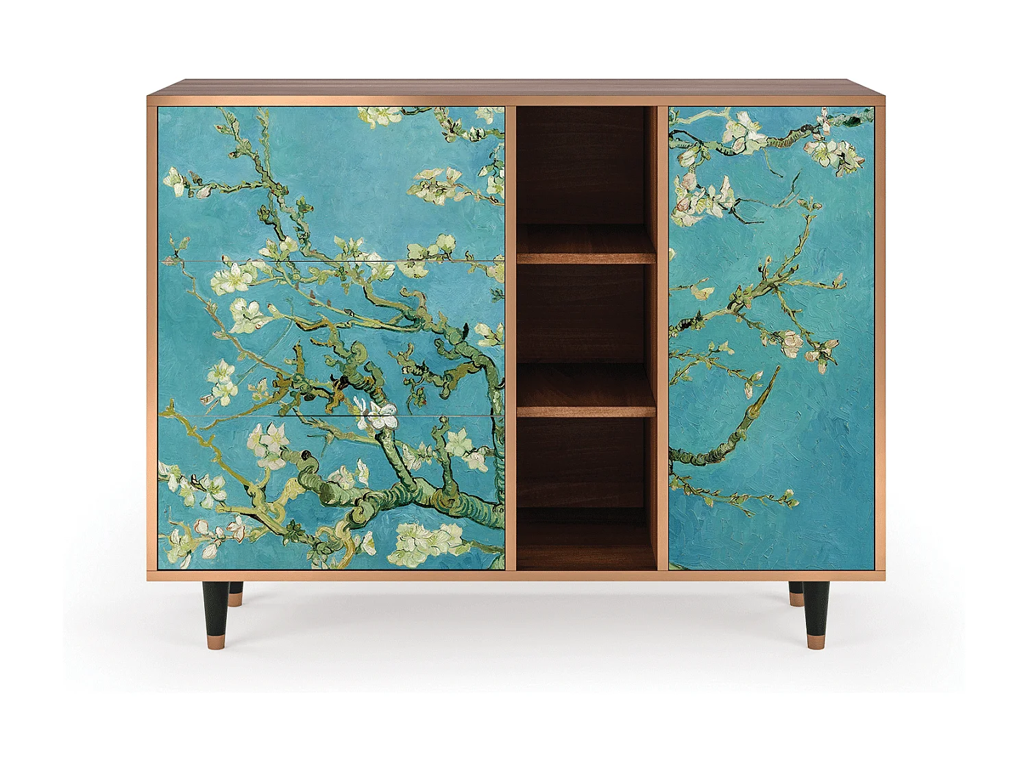 Buffet - 125x98x48 cm - BS2 - Almond Blossom, Noyer