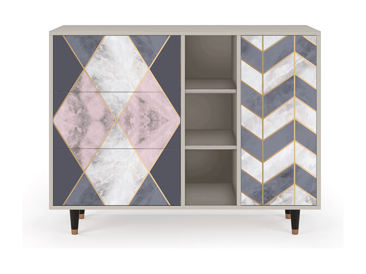 Buffet - 125x98x48 cm - BS2 - Ideal Harmony, Sable