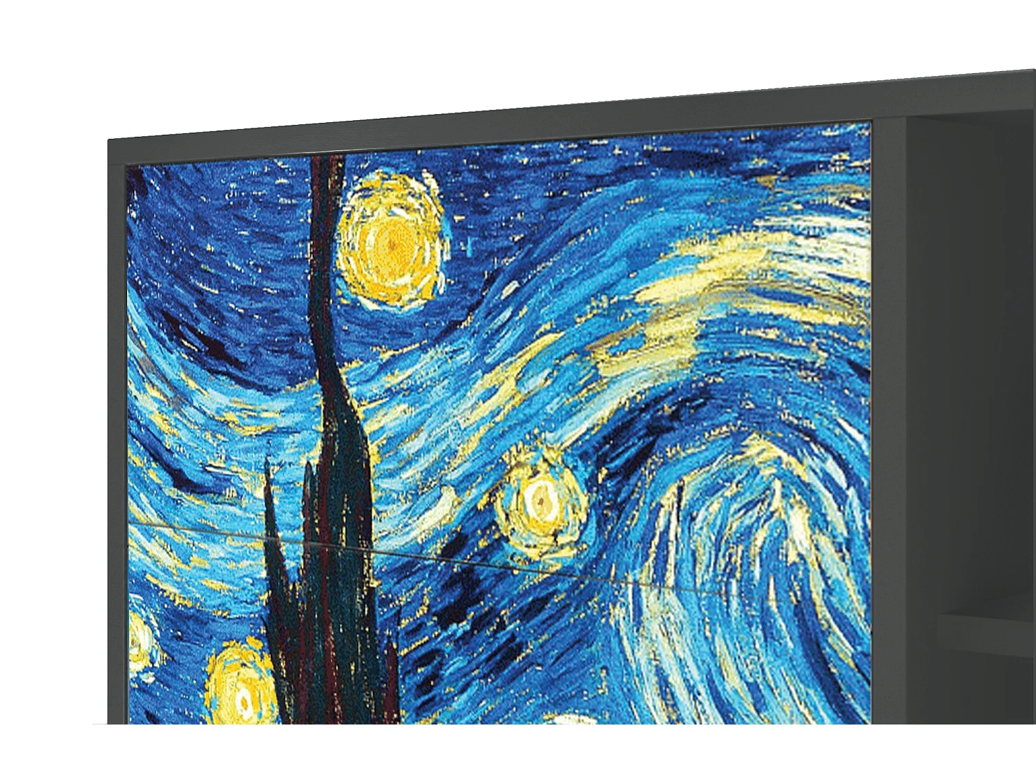 Sideboard - 125x98x48 cm - BS2 - The Starry Night  , Anthrazit