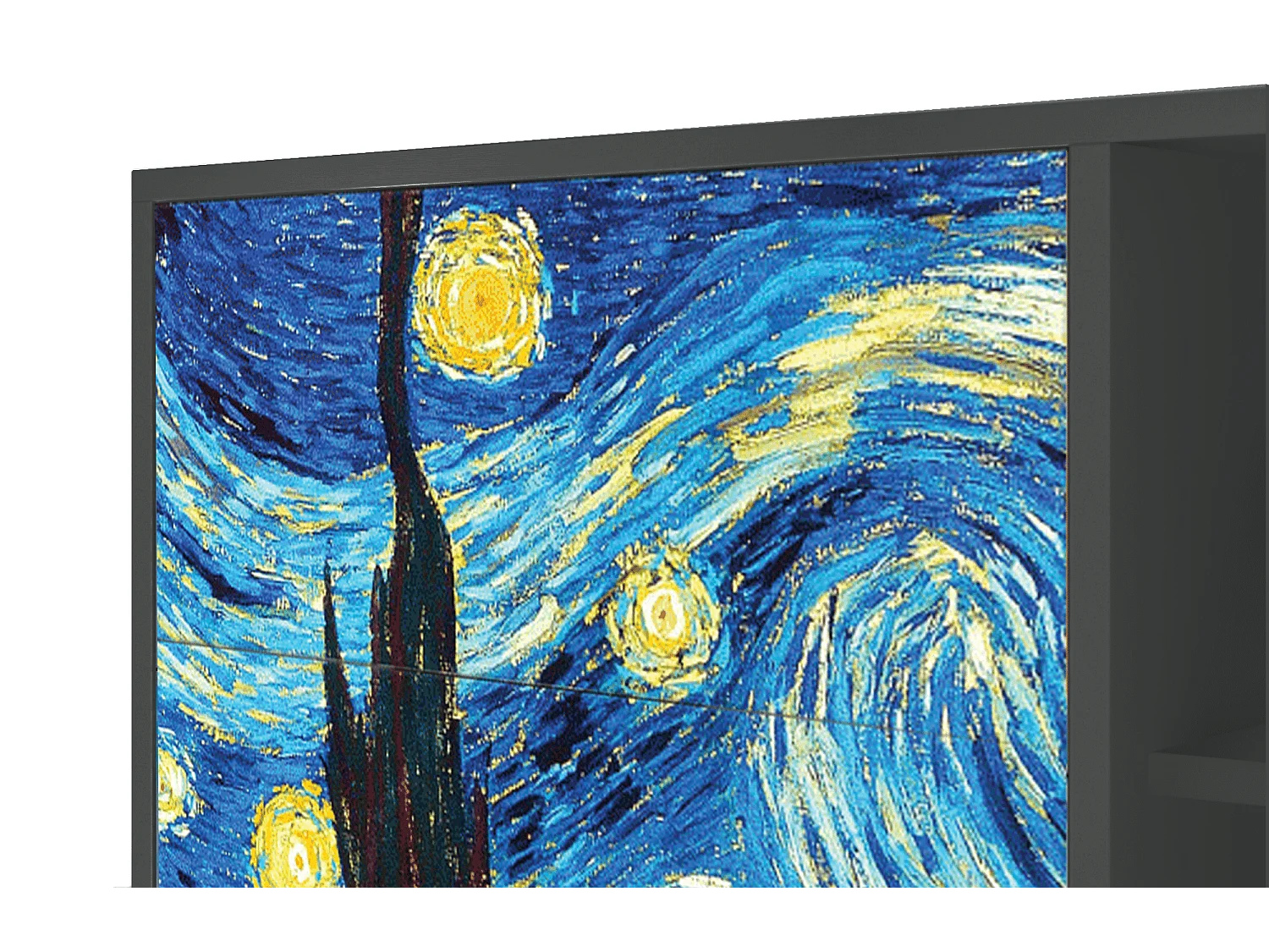 Sideboard - 125x98x48 cm - BS2 - The Starry Night  , Anthrazit
