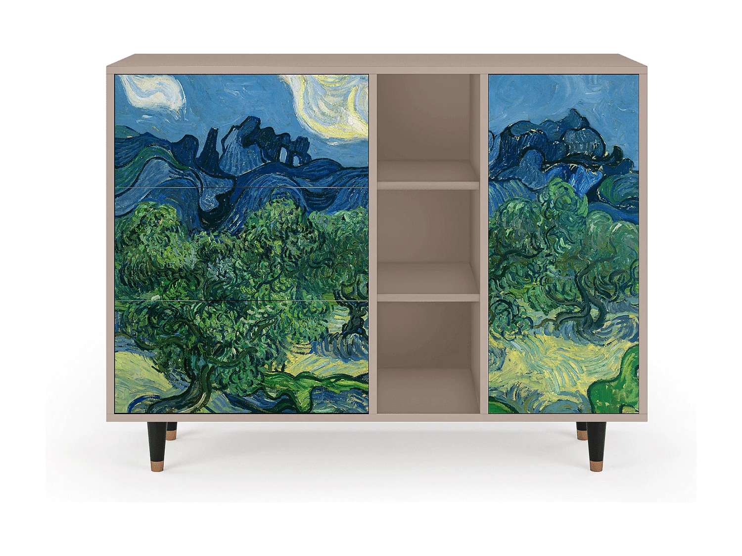 Credenza - 125x98x48 cm - BS2 - The Oil Trees, Latte
