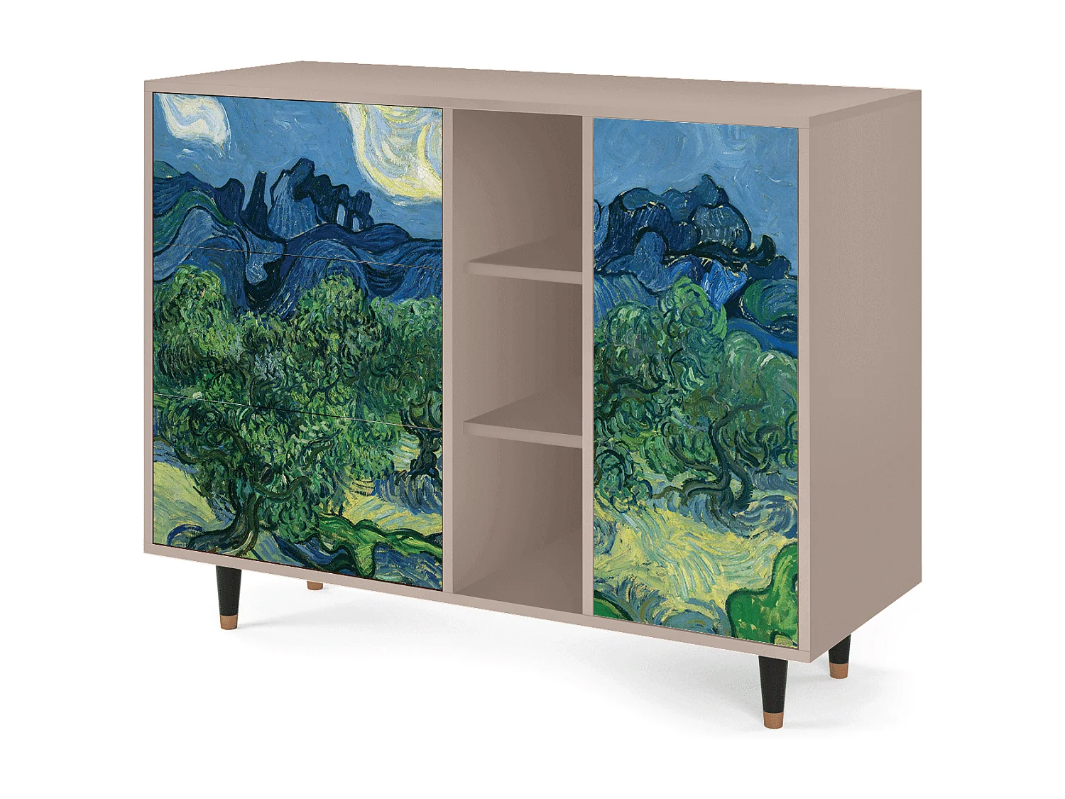 Credenza - 125x98x48 cm - BS2 - The Oil Trees, Latte