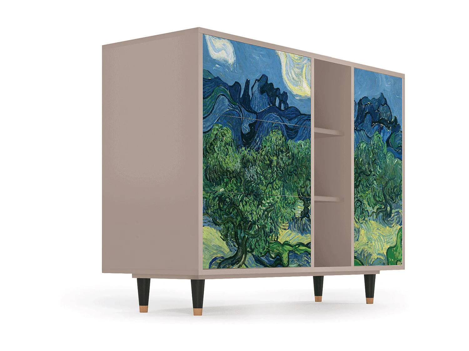 Credenza - 125x98x48 cm - BS2 - The Oil Trees, Latte