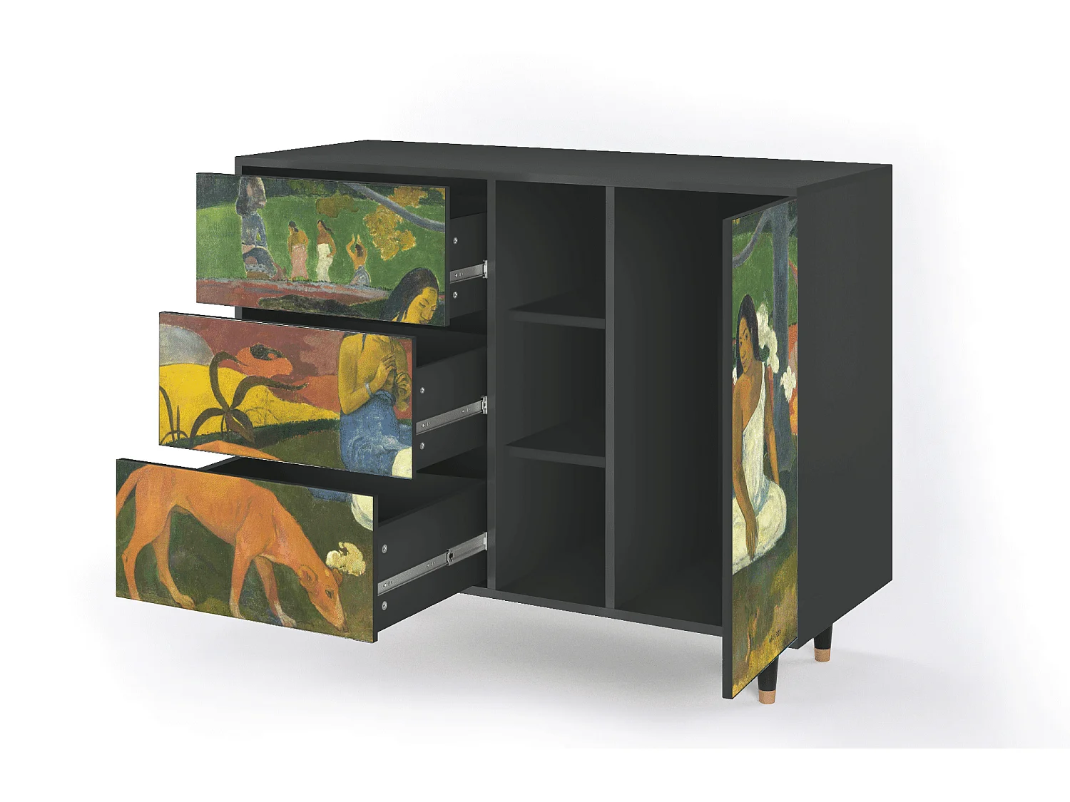 Buffet - 125x98x48 cm - BS2 - Arearea , Anthracite