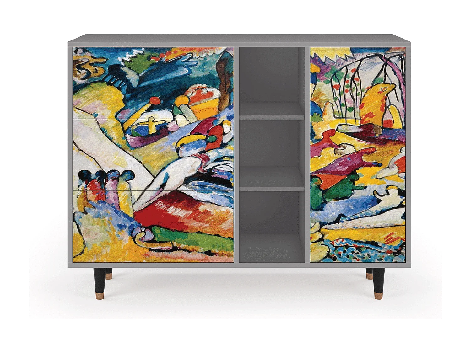 Credenza - 125x98x48 cm - BS2 - Improvisation 26  , Grigio