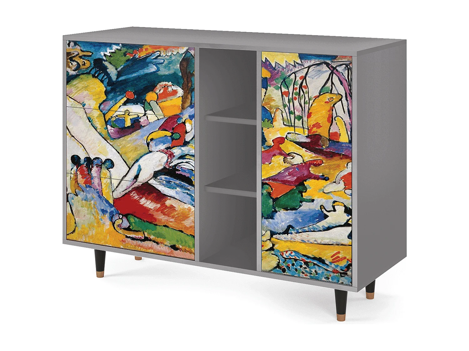 Credenza - 125x98x48 cm - BS2 - Improvisation 26  , Grigio