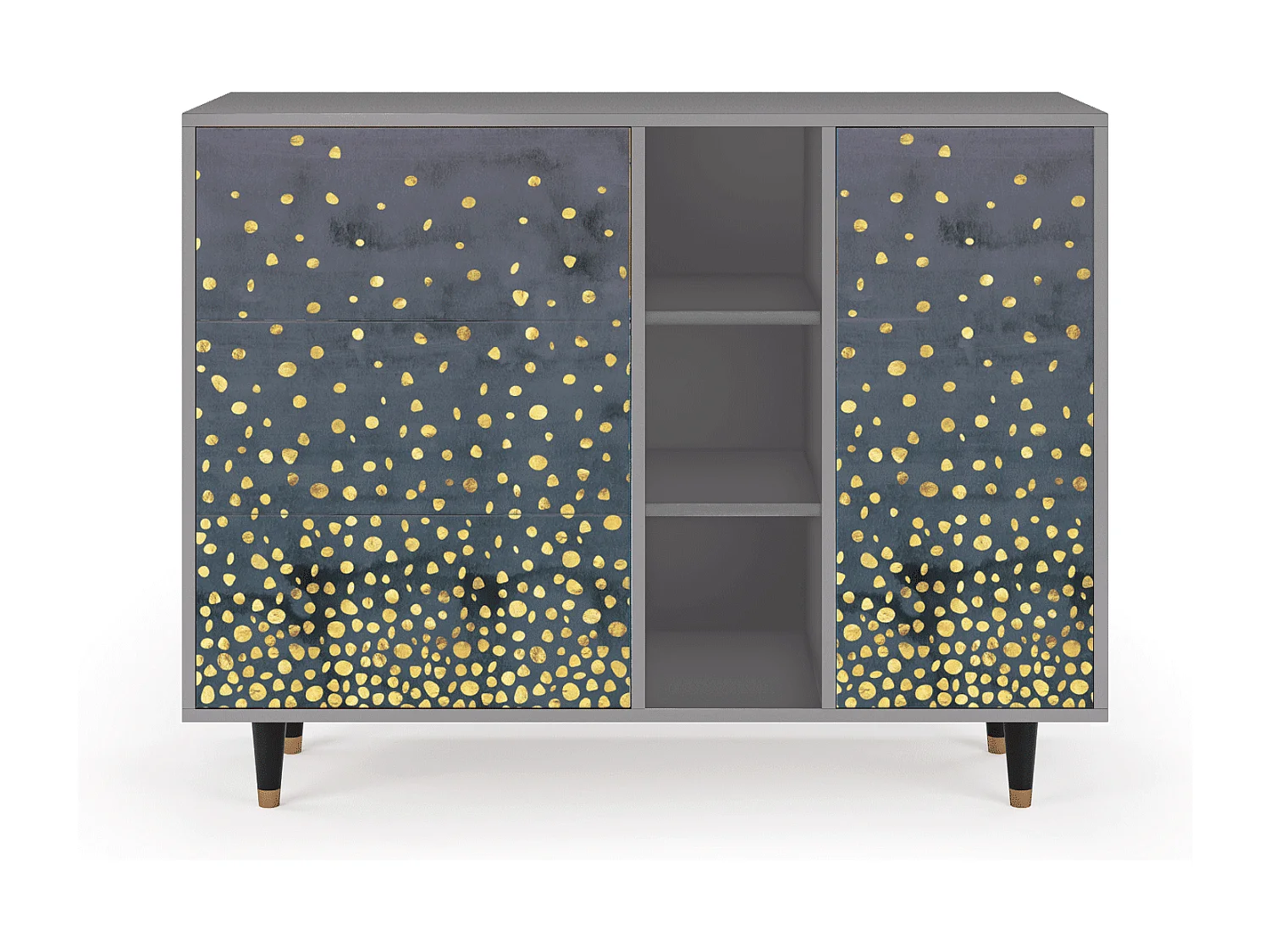 Buffet - 125x98x48 cm - BS2 - Foggy Lights, Gris