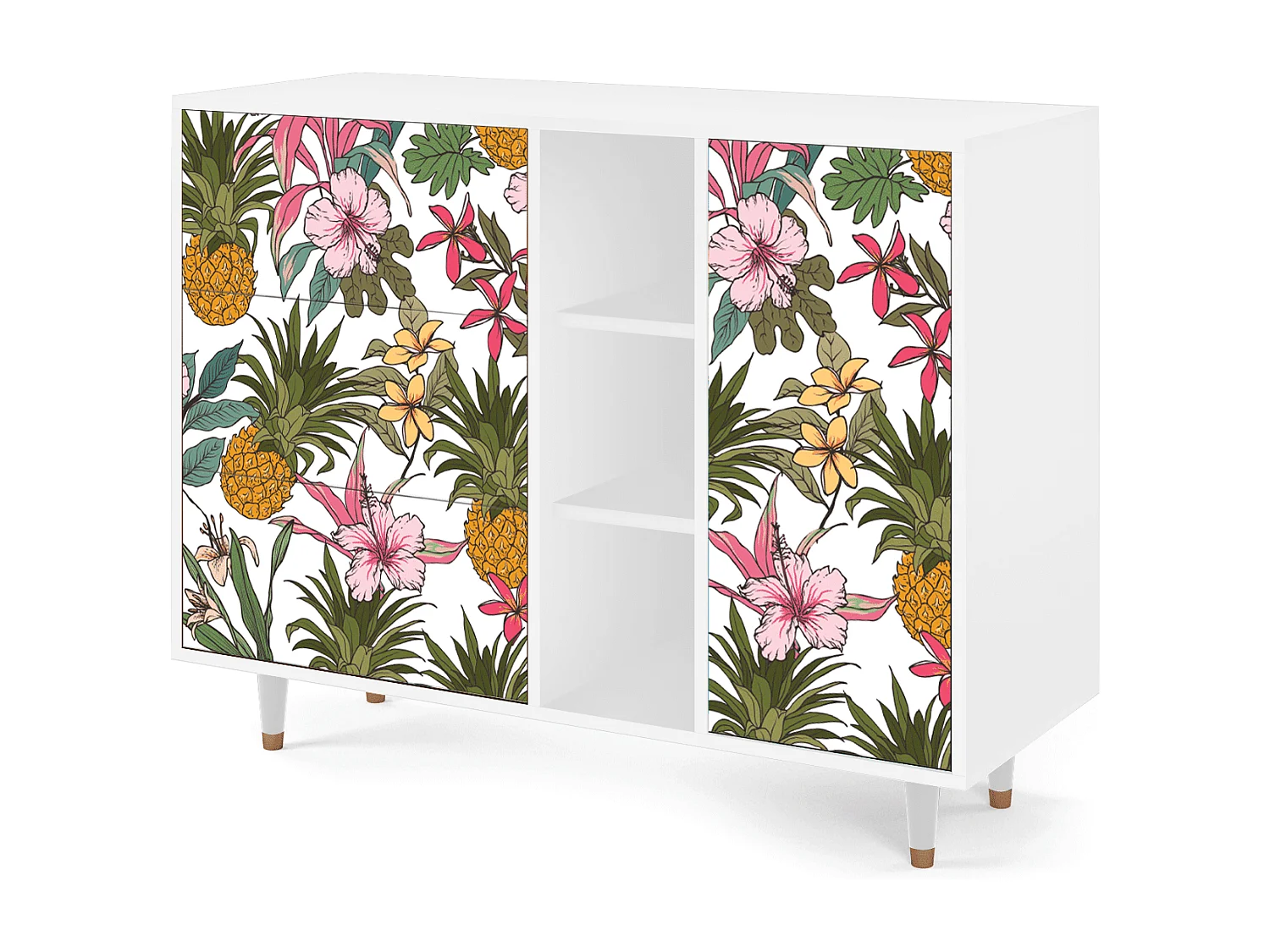 Aparador - 125x98x48 cm - BS2 - Estival Fruit, Blanco