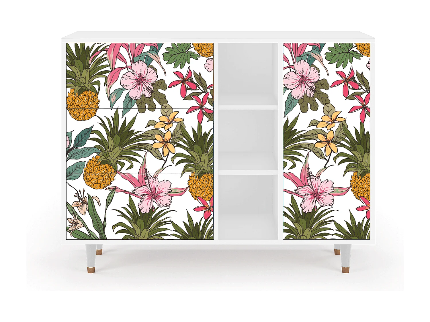 Buffet - 125x98x48 cm - BS2 - Estival Fruit, Blanc