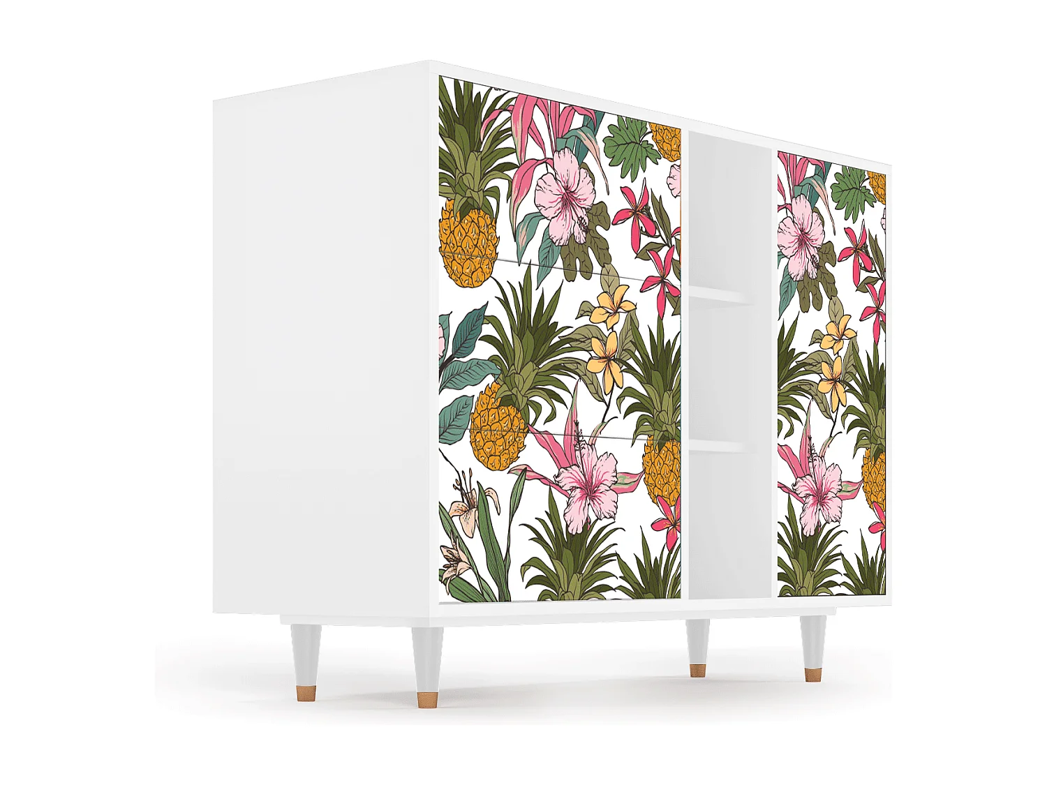 Buffet - 125x98x48 cm - BS2 - Estival Fruit, Blanc