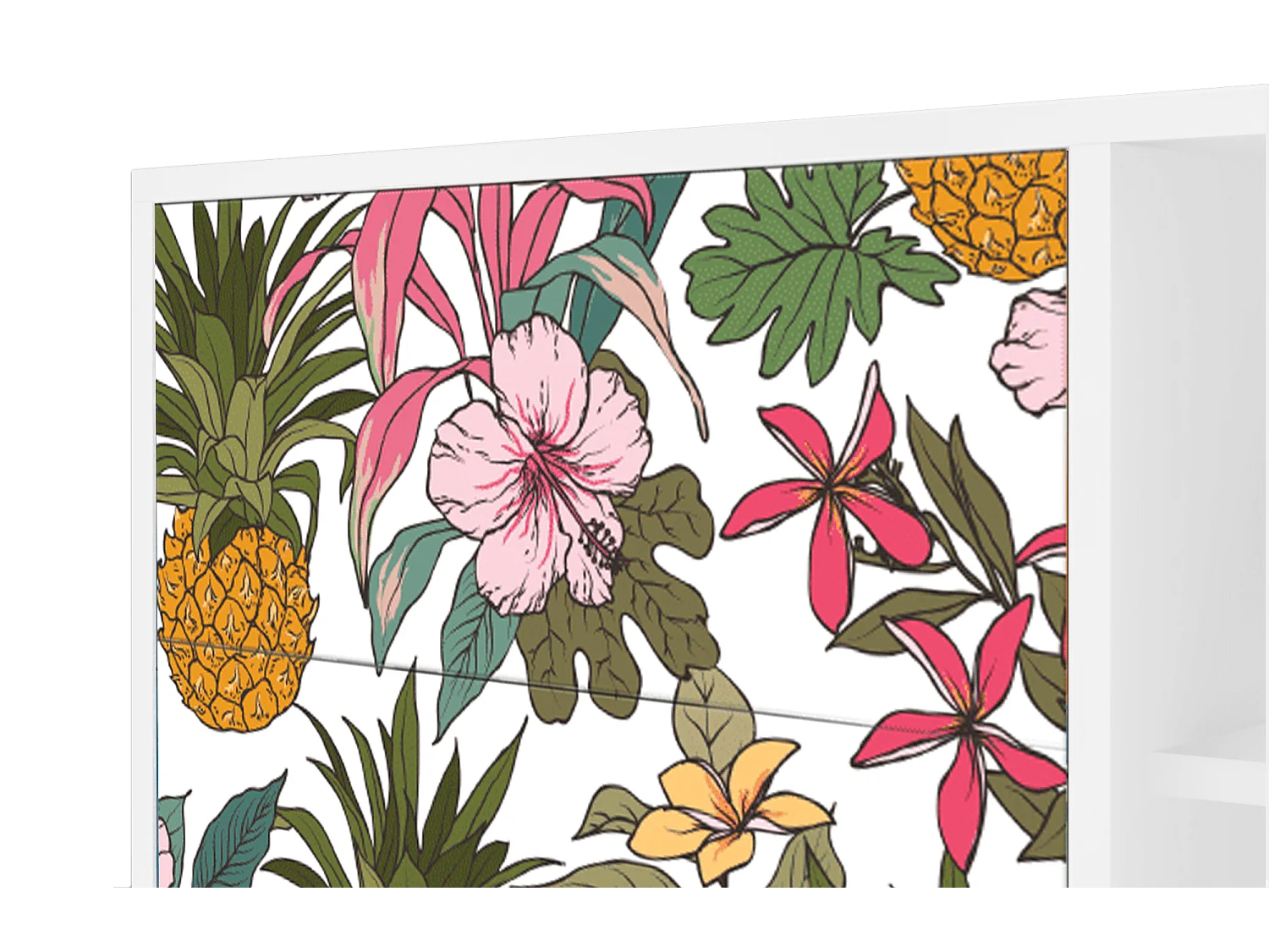 Buffet - 125x98x48 cm - BS2 - Estival Fruit, Blanc