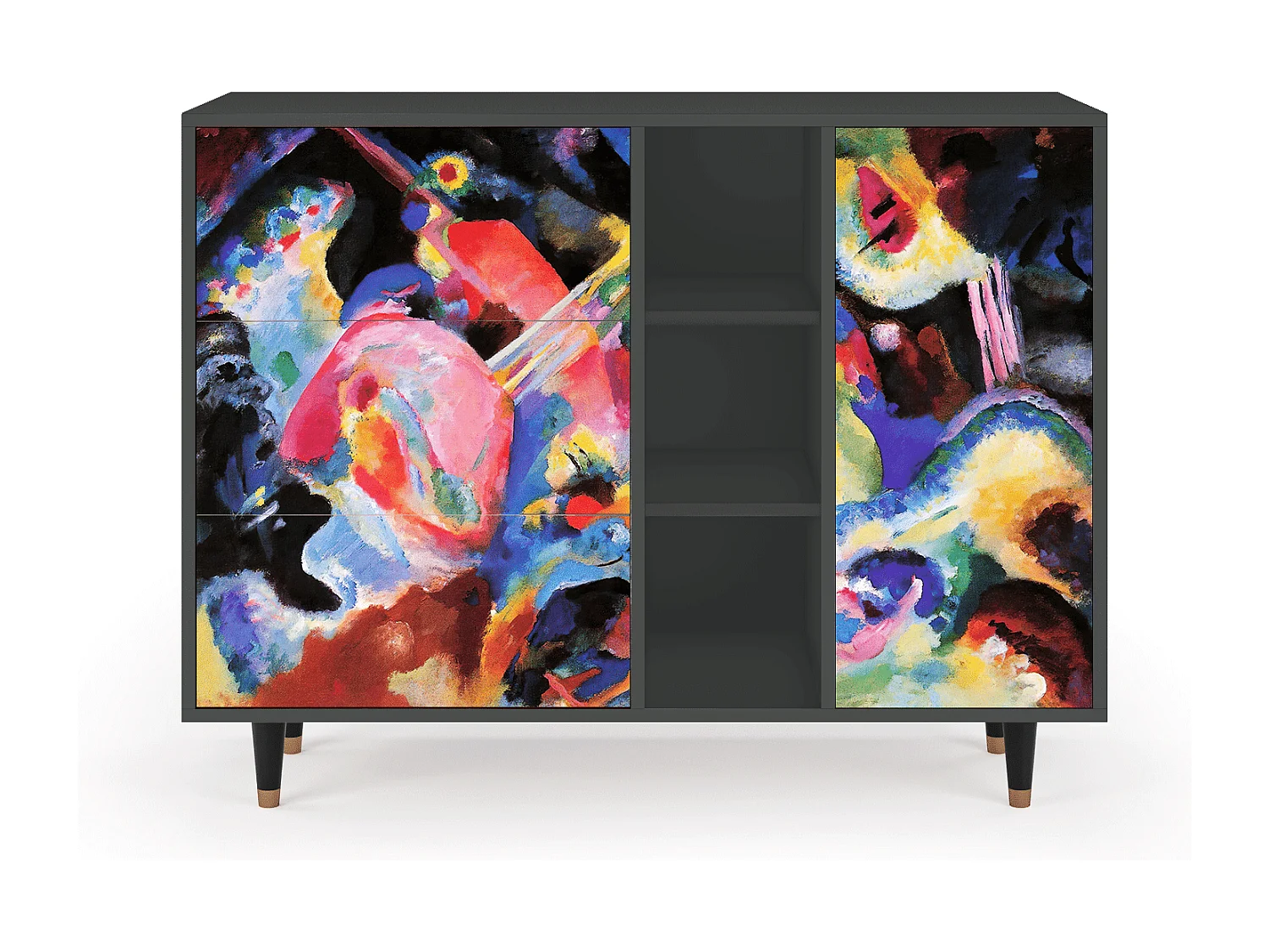 Buffet - 125x98x48 cm - BS2 - Kandinsky, Anthracite