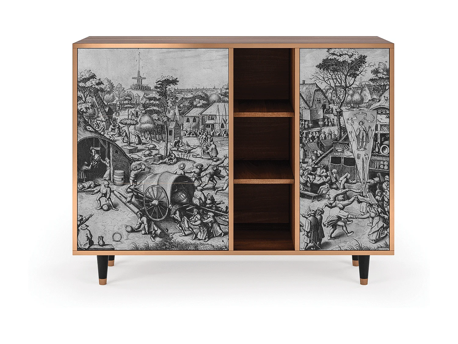 Aparador - 125x98x48 cm - BS2 - The Festival of Saint, Nogal