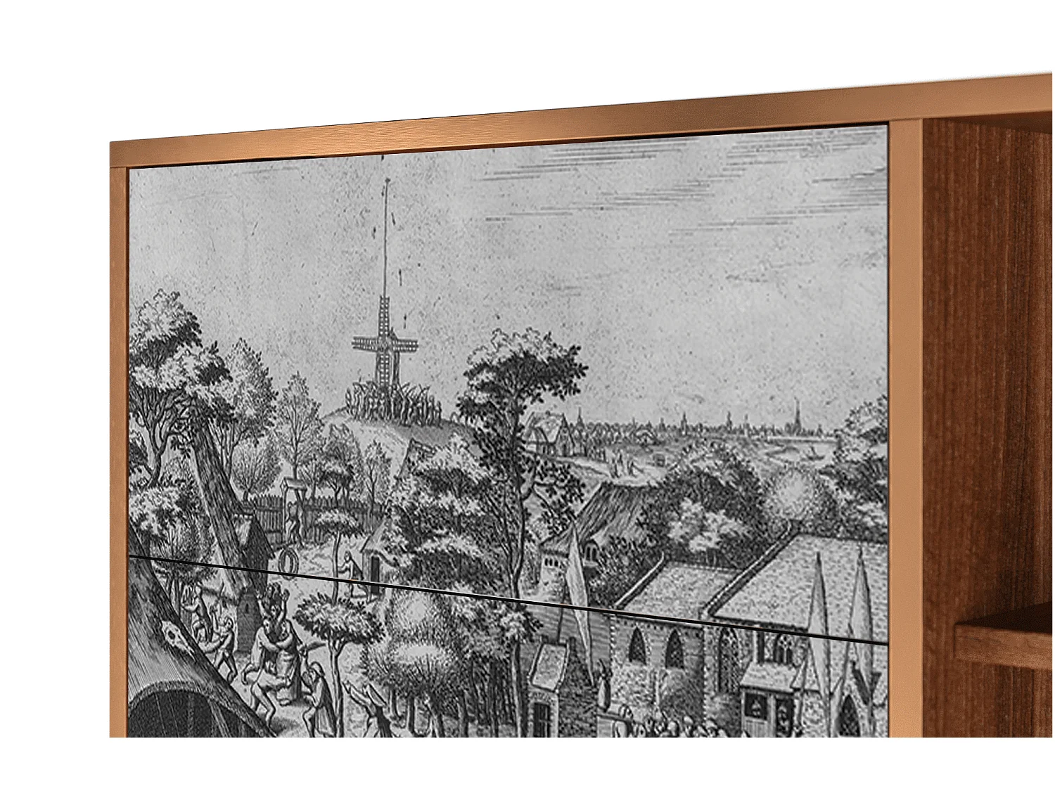 Dressoir - 125x98x48 cm - BS2 - The Festival of Saint, Walnoot