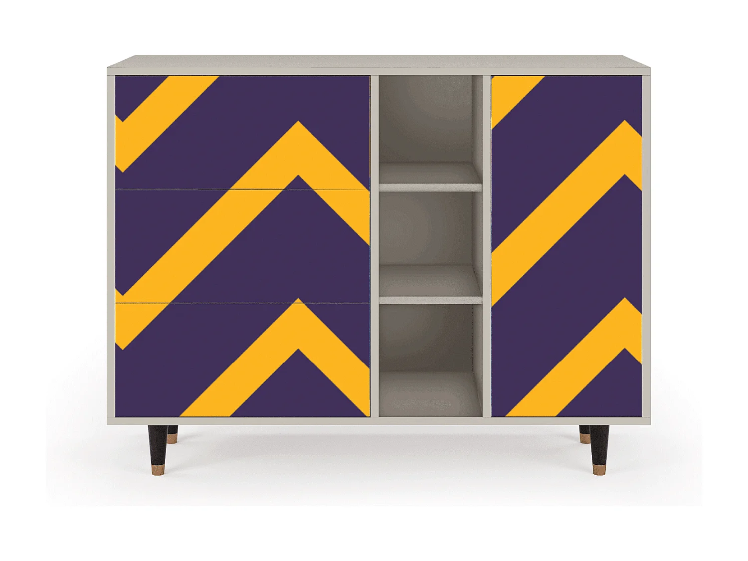 Buffet - 125x98x48 cm - BS2 - The Brightest Way, Sable