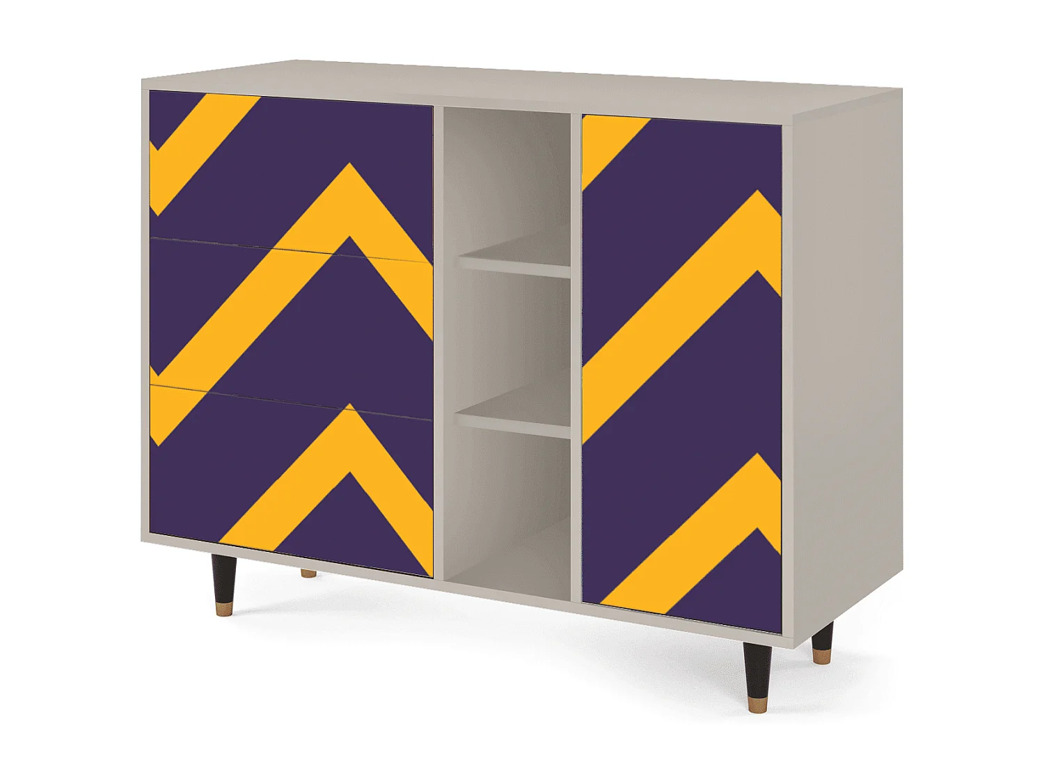 Buffet - 125x98x48 cm - BS2 - The Brightest Way, Sable