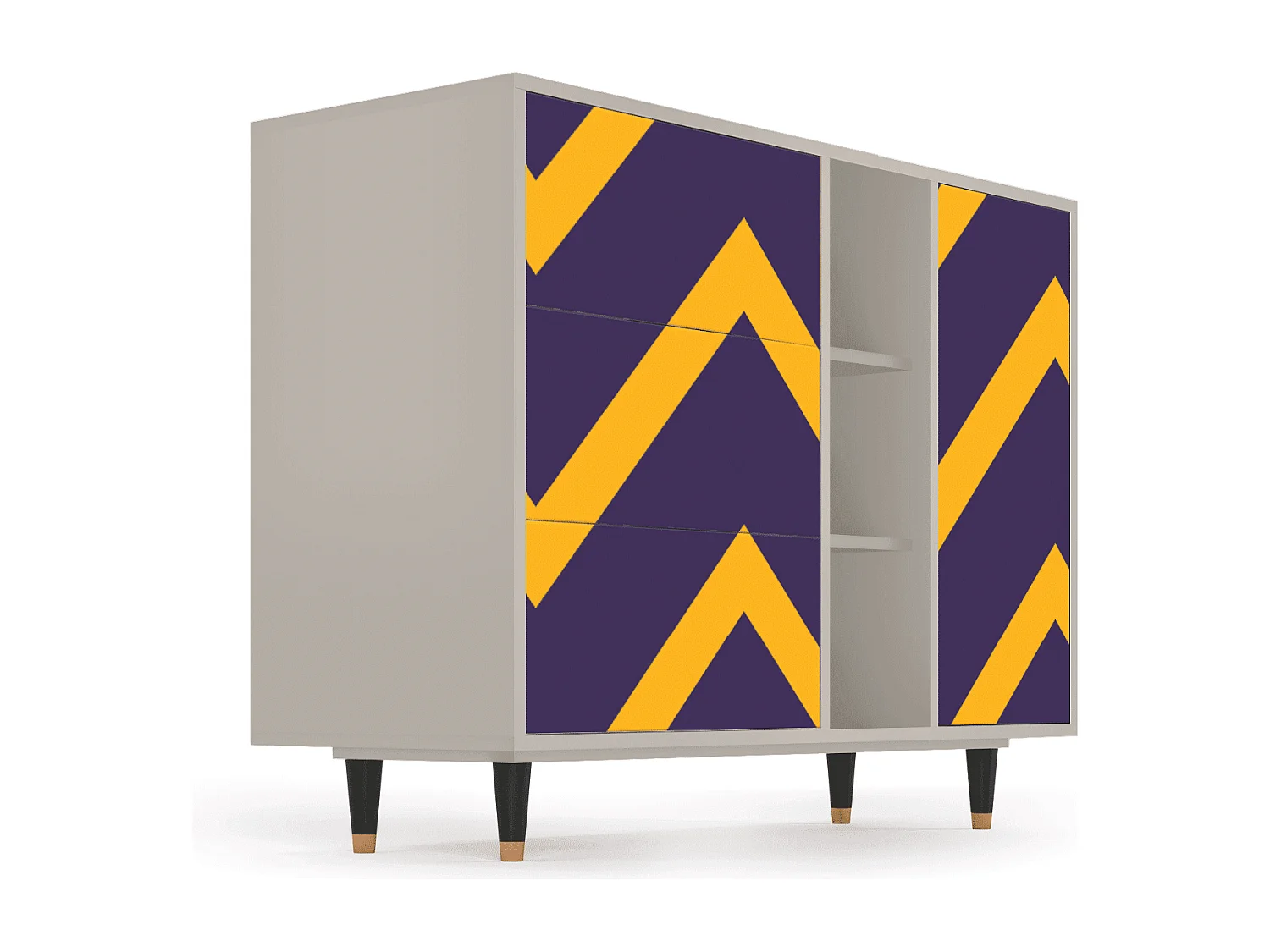 Buffet - 125x98x48 cm - BS2 - The Brightest Way, Sable