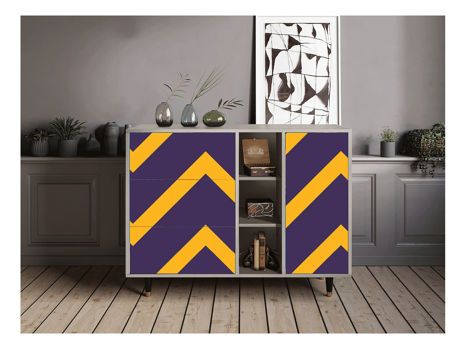 Buffet - 125x98x48 cm - BS2 - The Brightest Way, Sable