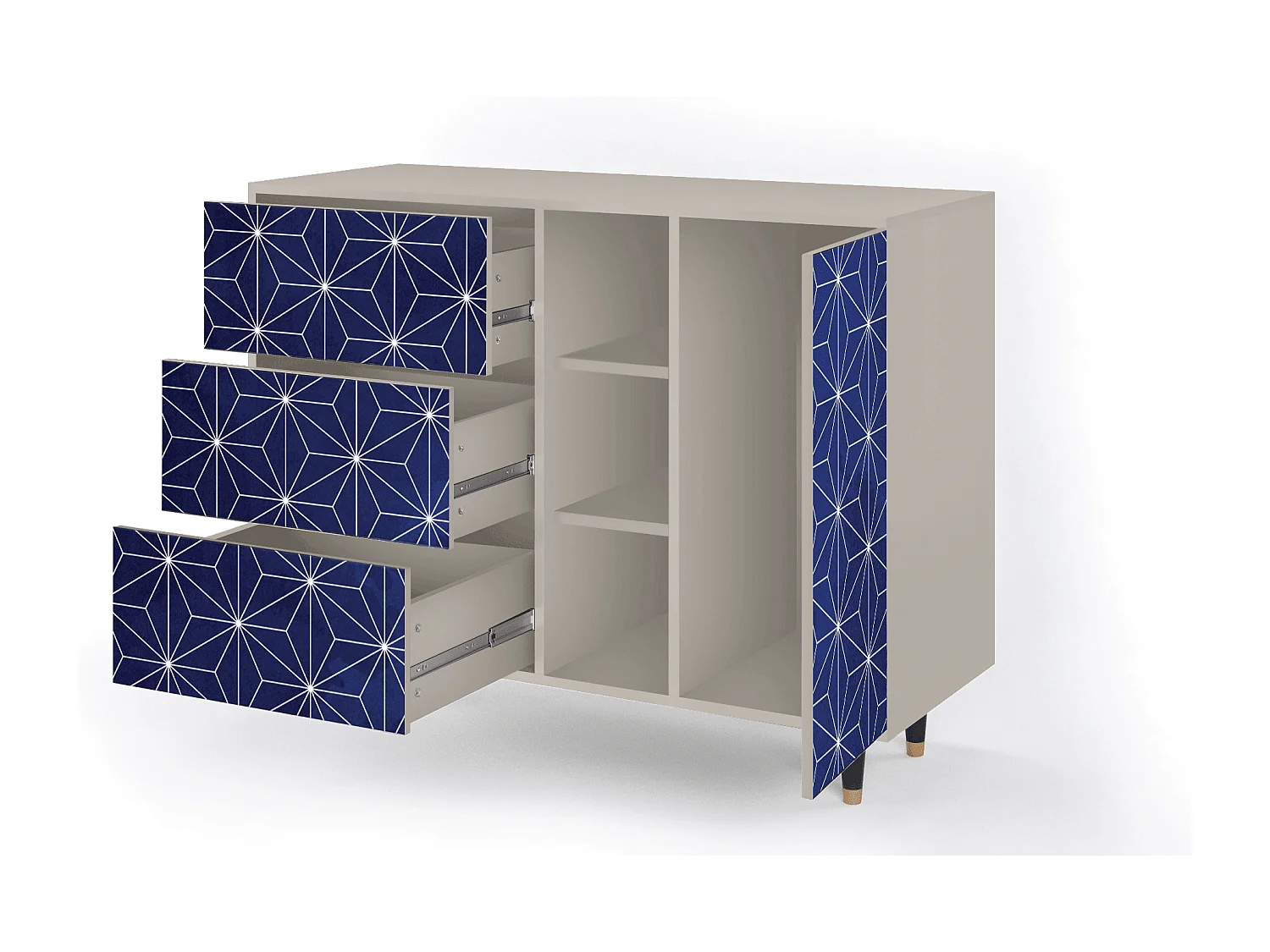 Buffet - 125x98x48 cm - BS2 - Milky Way, Sable