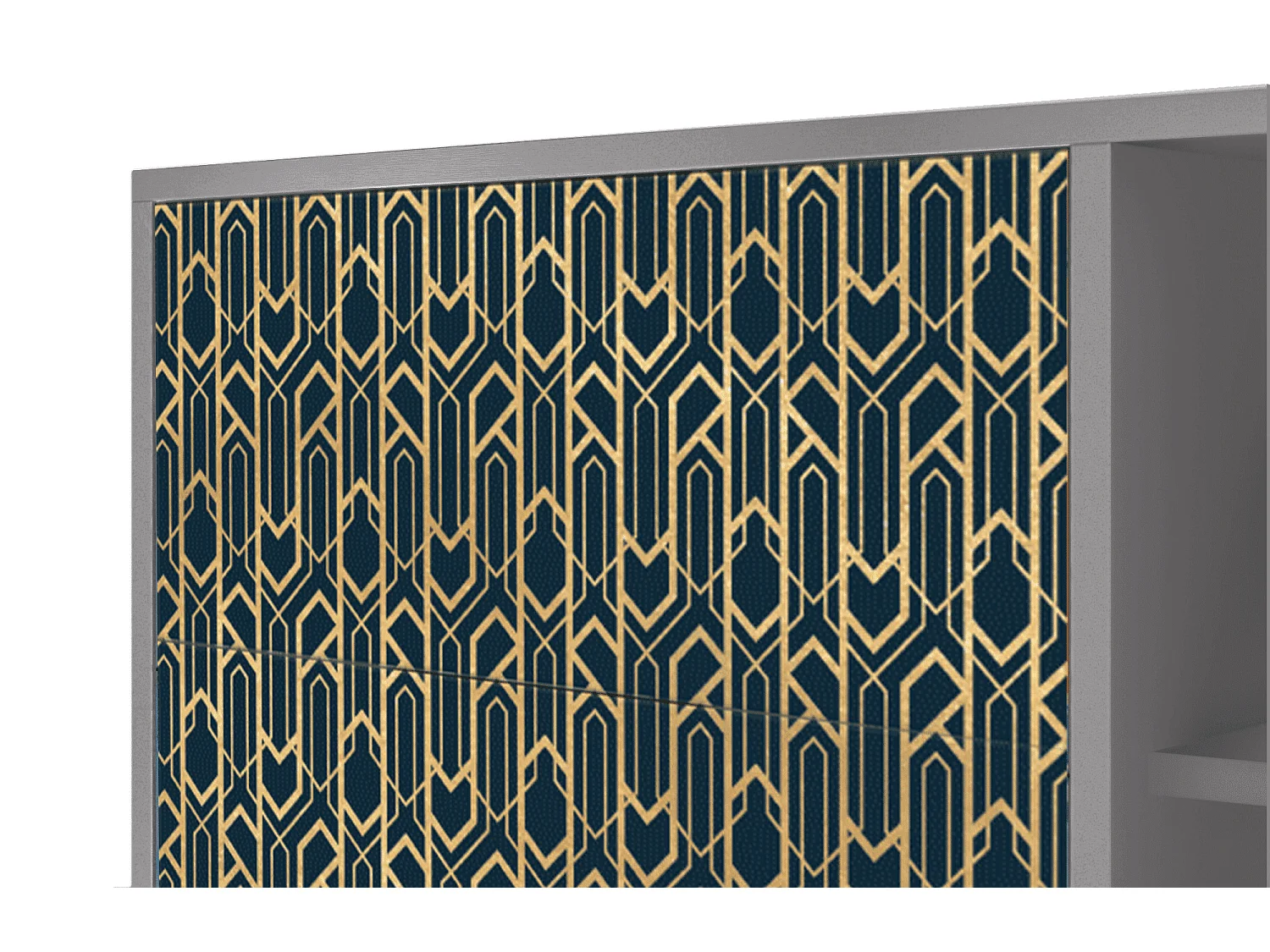 Buffet - 125x98x48 cm - BS2 - Golden Empire, Gris