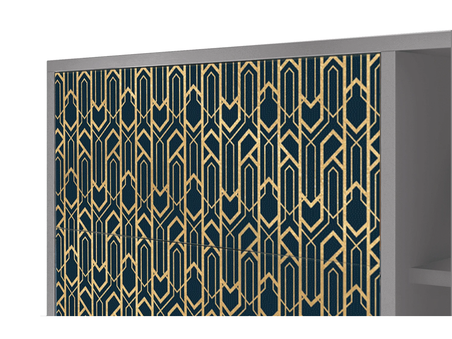 Buffet - 125x98x48 cm - BS2 - Golden Empire, Gris