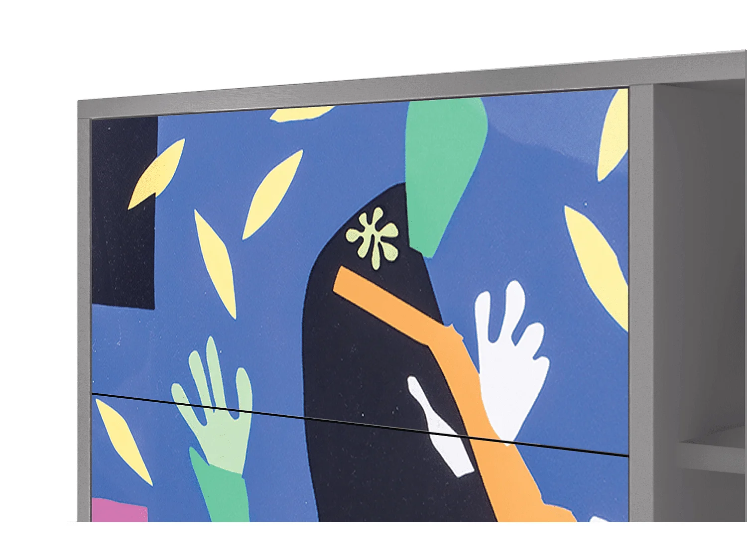 Buffet - 125x98x48 cm - BS2 - La Tristesse du Roi, Gris