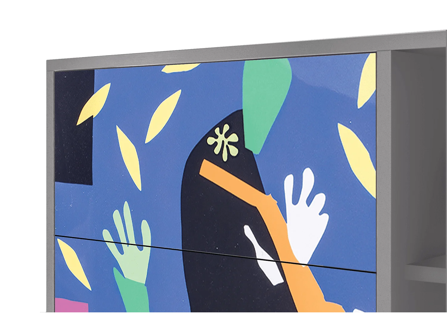 Buffet - 125x98x48 cm - BS2 - La Tristesse du Roi, Gris