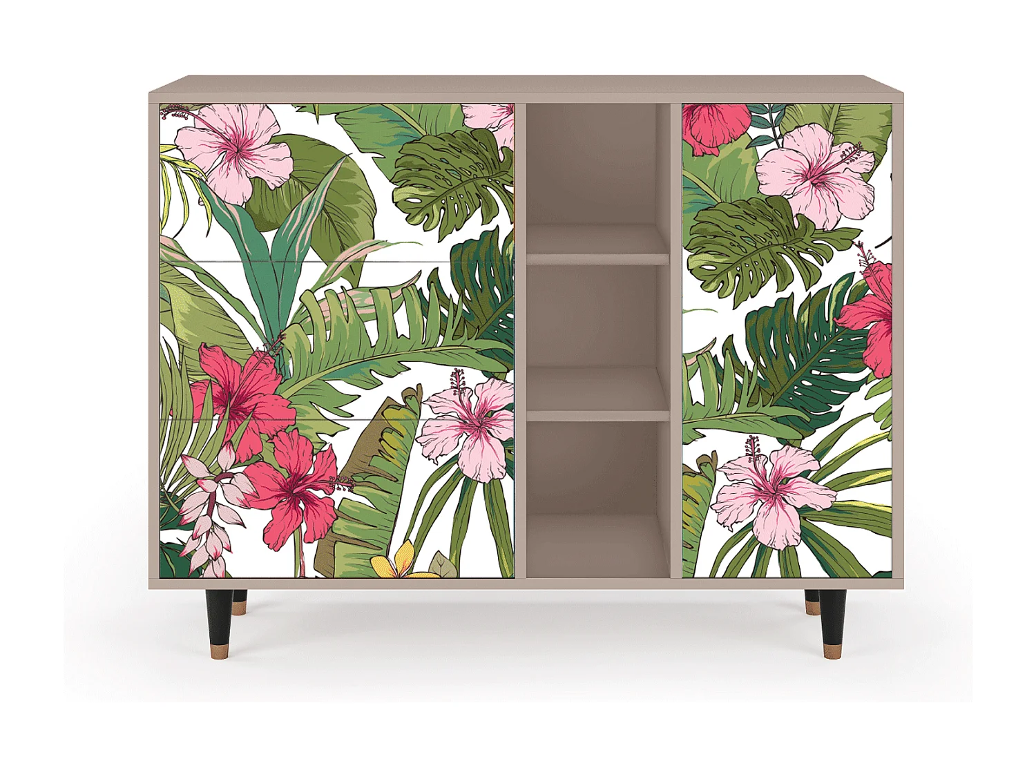 Dressoir - 125x98x48 cm - BS2 - Verdant Tropics, Latte