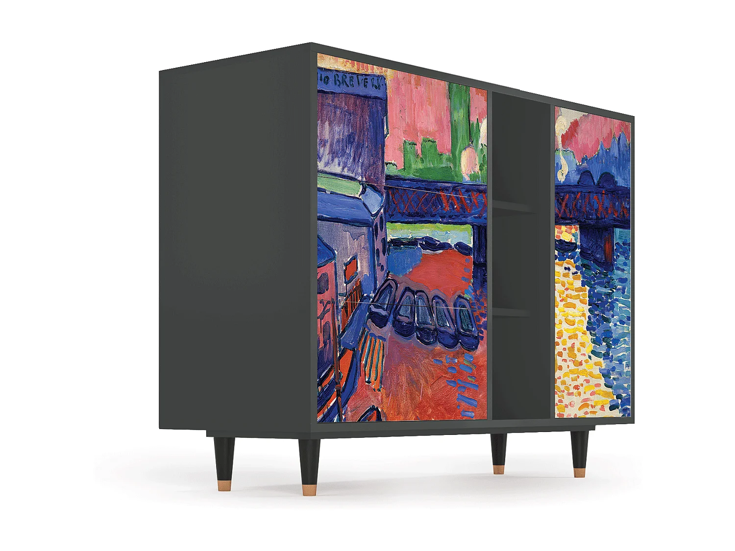 Aparador - 125x98x48 cm - BS2 - Charing Cross Bridge, Antracita